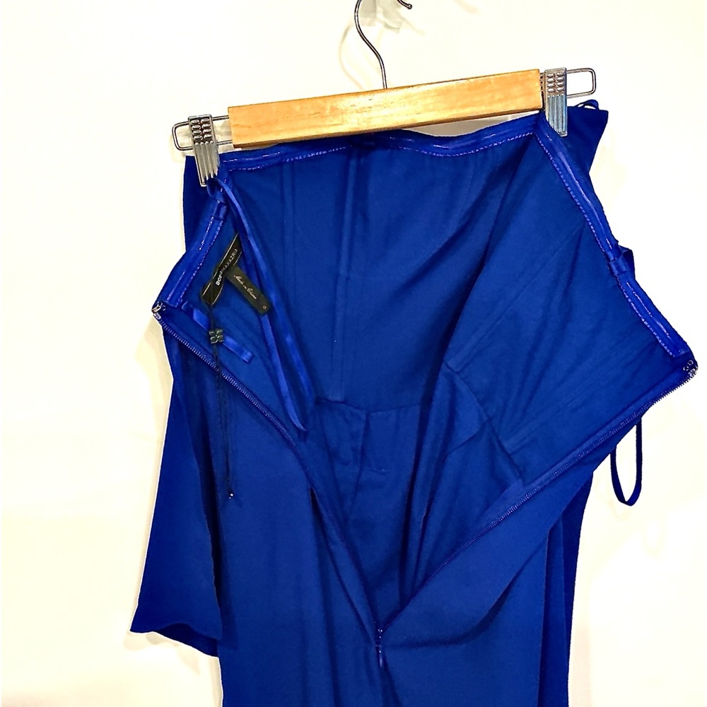BCBGMaxAzria Vibrant Blue Strapless Dress size 0 - Picture 7 of 7